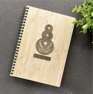 Bamboo Journal Small -Pikorua River Rimu Veneer