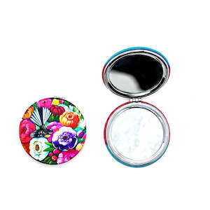 Pocket Mirrors: Compact Mirror - Pink Fantail