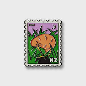 Magnets: Stamp Magnet - Kiwi