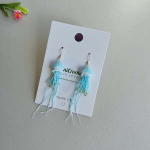 Minicrochet Jellyfish Earrings