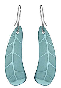 Sterling Silver Earrings: Glass Huia Feather Earrings