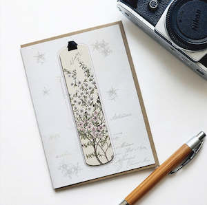 Greeting Card with Bookmark- Manuka