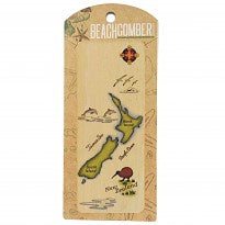 Wooden Bookmark - NZ Map