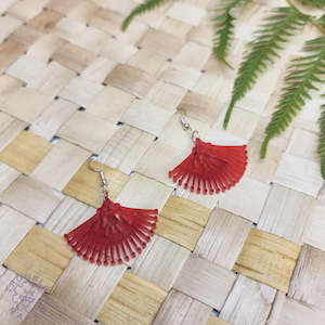 Kiwiana Earrings: Earrings Pohutukawa