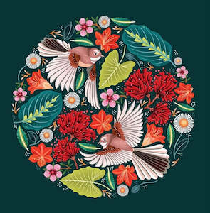 Catherine Marion - Chirpy Fantails - Card