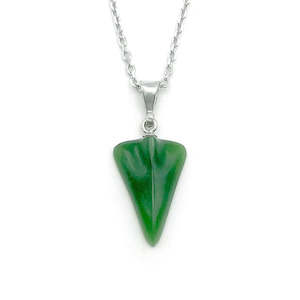 Kiwiana Necklaces: Pounamu Jet Plane Charm Pendant