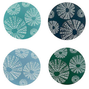 Coasters: Jo Luping Design - Kina Set of 4 - Round Coasters