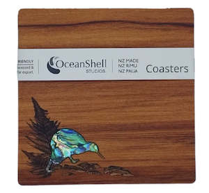 Rimu/ Paua Coaster