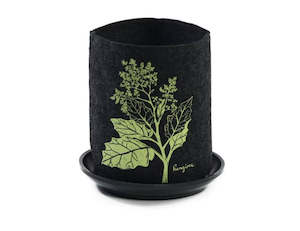 Eco Felt: Felt Growbag - Rangiora On Dark Grey