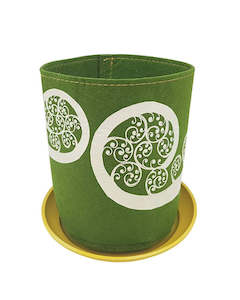 Eco Felt: Felt Growbag - Fern Fronds On Green