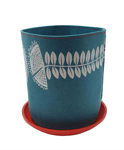 Eco Felt: EcoFelt Growbag - Pohutukawa On Teal