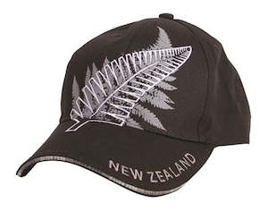 Cotton Cap Canvas Ferns Black