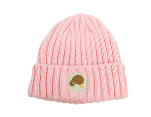 Caps Hats: Kiwi Kids Beanie - Kiwi Pink