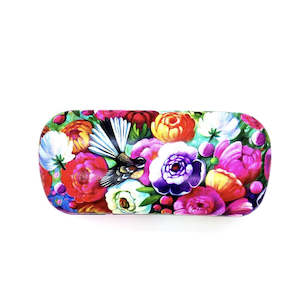 Glasses Cases: Sunglasses Case - Pink Fantail
