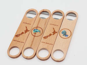Drinking Accessories: Bottle Opener - Wood - NZ