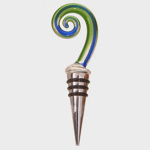 Drinking Accessories: Glass Frond Bottle Stopper