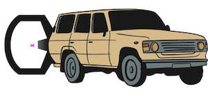 Drinking Accessories: Bottle Opener Magnet - Land Cruiser 1984