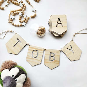 NZ Made Pine Bunting Alphabet