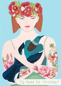 Christmas Cards: Christmas Card - Jane Galloway - Fly Home