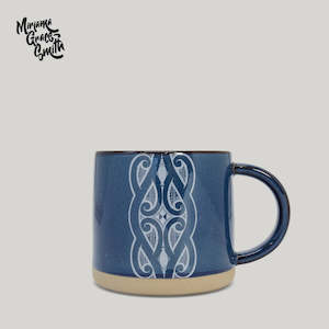 Glazed Ceramic Mug - Miriama Grace-Smith Navy