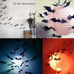 Small Stickers For Cars Computers And Other Things: 3D bats -  wall decorations for halloween