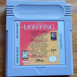 Products: Gameboy - The Lion King