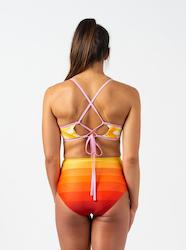 Swimwear: Golden Glow High Waisted Bikini Bottom