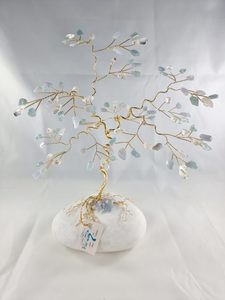 Beryl Aquamarine Mix Gem Tree: Large Aquamarine Mix