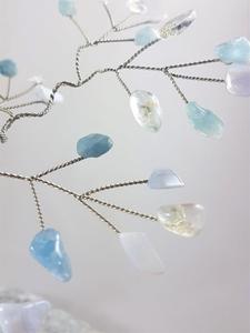 Beryl Aquamarine Mix Gem Tree: Mini Beryl Aquamarine Mix