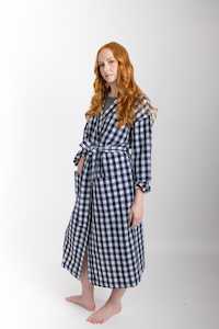 Robes: Everyday Robe, Navy Check