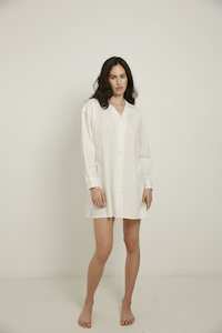 Sale: Sleep Shirt, Snow Embroidery