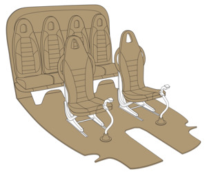 H125: Samt Beige, Standard Trim Kit, H125 Series