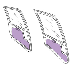 R44 Door panel inserts- full set