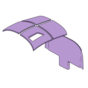 R44 Headlining & Bulkhead Assembly