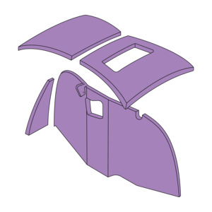 R22 Headlining & bulkhead Assy