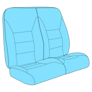 AS350/AS355 Dual Seat Assembly