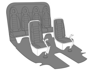 Ancient Grey, Standard Trim Kit, AS350 Series