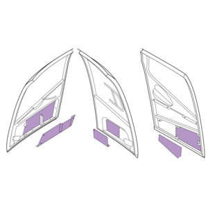 H120: H120 Door panel inserts - full set