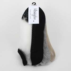 Socks: Honeydew Basic Sheer Ankle Socks - 3pk