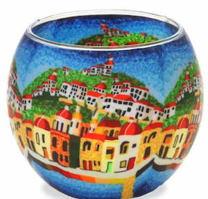 Tealights: Glass Tealight Holder - Bay of Silence, Italy