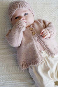 Touch: Baby Cakes Poppy Cardi & Hat 8ply #Bc111 0-18 Months Knitting Pattern