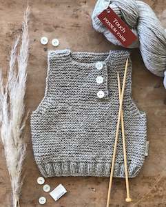 Touch: Touch Yarns Tinkers Vest & Hat #145 Baby/Children’s Knitting Pattern