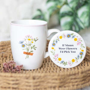 Gifts: If Mums Were Flowers Mug & Coaster Set