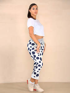 Anne Kate Pants And Shorts: Anne + Kate Italian Polka Dot Navy Pants 10-12