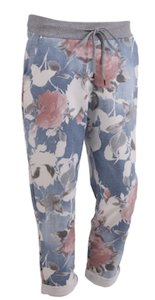 Anne Kate Pants And Shorts: Anne + Kate Italian English Rose Light Denim Print Pant 10-12