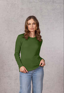 Bay Road Merinos: Bay Road Merinos Womens Crew Vine