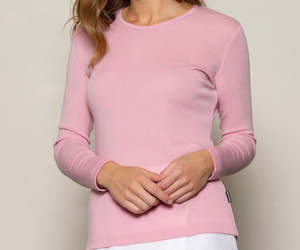 Bay Road Merinos Womens Crew Plum Smoothie