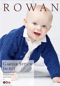 Rowan: Rowan Garter Stitch Jacket Knitting Pattern 8ply/DK 0-18 months