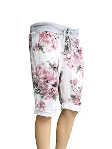 Anne Kate Shorts: Anne + Kate Italian Velino Pink Rose Shorts 10-14