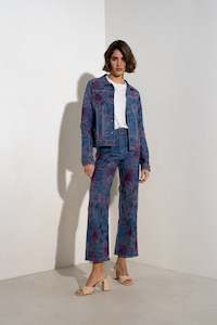 Zac Zoe Reversible Denim Jeans Skirts: Onado Reversible Jeans Elizabeth Denim Wideleg